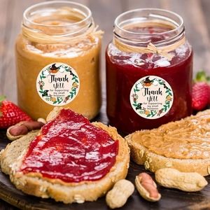 50 ct 1.5" Halloween spooky ghost stickers labels.